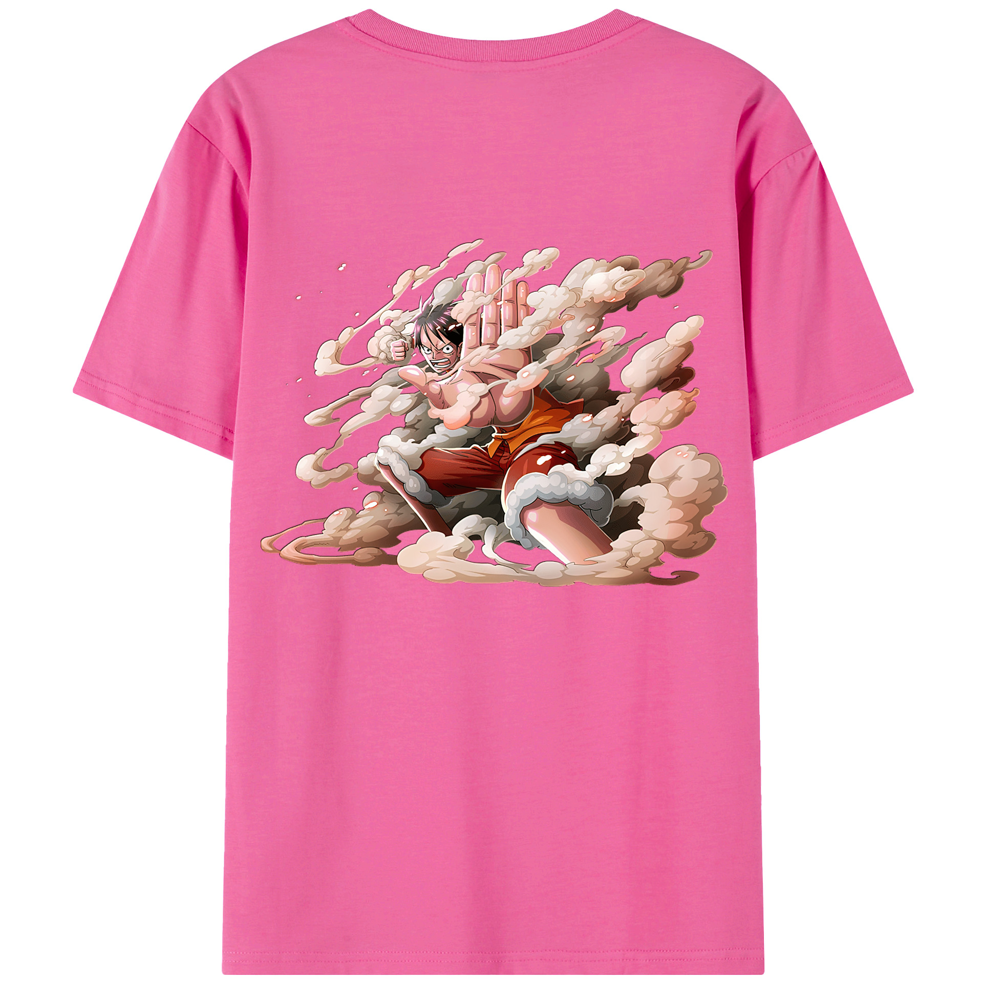 （画像用） ワンピース モンキー・D・ルフィ ONE PIECE Monkey D. Luffy レディース半袖Tシャツ(バックプリント)